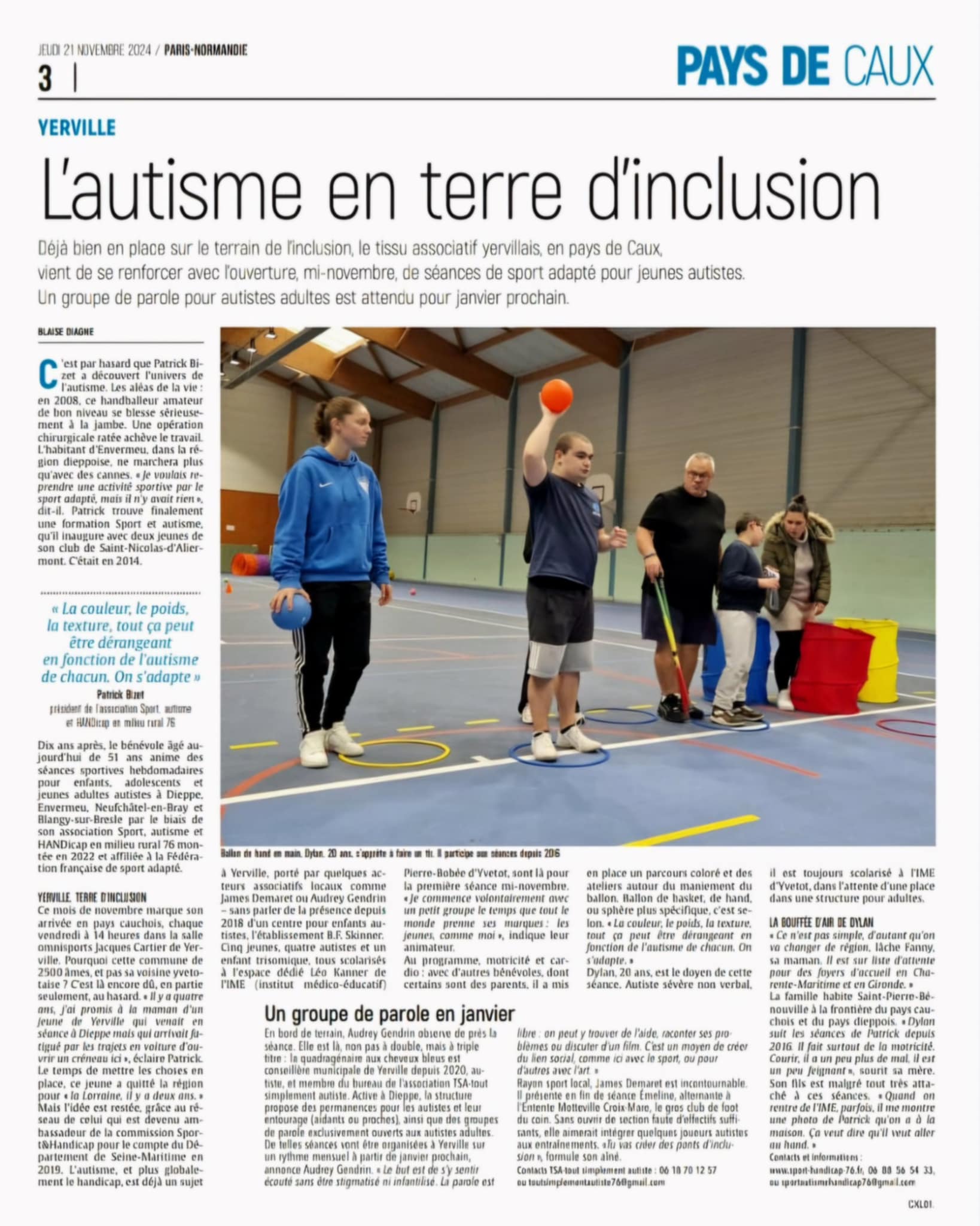 Journal Le courrier cauchois Fin novembre 24